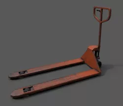 Hand forklift pallet loader Low-poly  3D model
