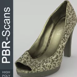 High Heel High Poly 3D model