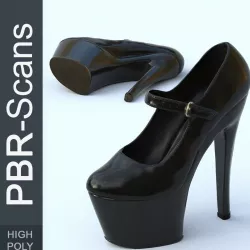 High Heel High Poly 3D model