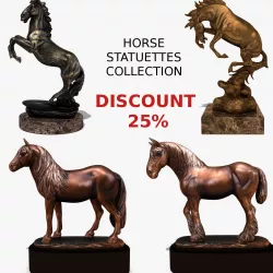 Horse Statuettes Collection volume 3 3D model