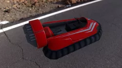 Hovercraft  Low-poly  3D model