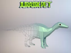 Iguanodon bernissartensis Low-poly  3D model