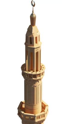 Islamic Mamluk Minaret 3D model