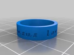 "Jesus loves you" Ring