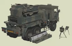 JGSDF Type 81 Surface-to-Air Missile 3D model