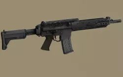 Kalashnikov SR1 Saiga MK 107 balanced action rifle PBR Low-poly  3D model