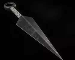 kunai ninja weapon Low-poly  3D model