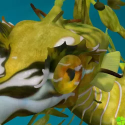 Leafy sea dragon rigged 3D model