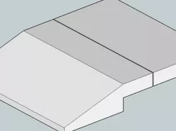 LEGO compatible slope for mini toy car