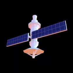Low-Poly Satellite Low-poly  3D model
