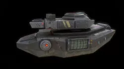 Low poly sci fi hover tank unit Low-poly  3D model