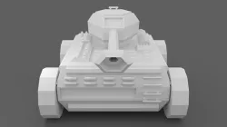 Low Poly Tank Low-poly  3D model