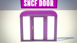 LOWPOLY SNCF TRAIN DOOR ANIMATION Low-poly  3D model