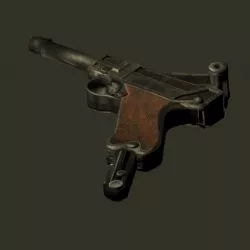 Luger ww2 Low-poly  3D model
