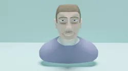 Male Head Character 3D model