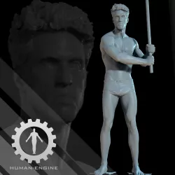 Male Scan - Mick 007 Low-poly  3D model