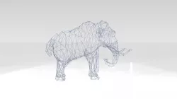 Mammoth Wireframe 3D model