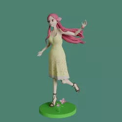 MEMEME girl - posable 3D model