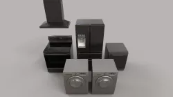 Modern Appliances Low-poly  3D model