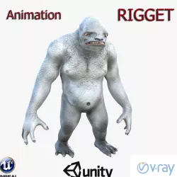 Monster - Troll Low-poly  3D model