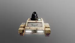 Mortar Tank Low-poly  3D model