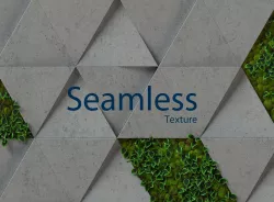 moss concrete - seamless 3d wall panel Texture