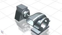 Motor blower assembly with part files