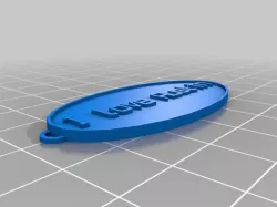 My Customized Oval Keychain