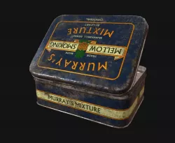 model tobacco tin A vintage of Pipe Tobacco, featuring classic branding from the 20th century. The tin showcases the brand's design, emphasizing its role as a collectible item for enthusiasts Stock Photo or meaningful dates to create an extraordinary gift that reflects your unique friendship Tobacco Tin Can Cigarette Tin