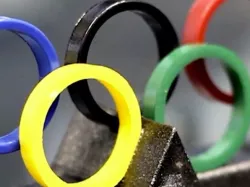Olympic Rings with Stand  |  Sochi 2014 Olympics