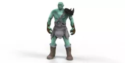Orc Character Low-poly  3D model