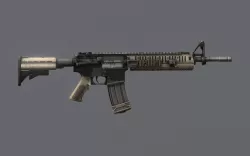 PBR Modern Assault Rifle ALL FORMATS Low-poly  3D model