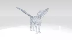 Pegasus Wireframe 3D model