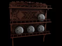PLATE RACK HANG ON WALL