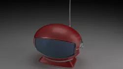 Retro TV 1 3D model