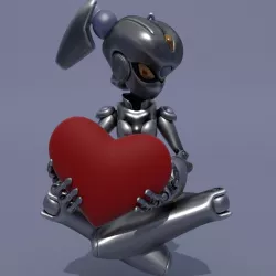 Rigged Robot Alexa 3D model