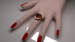 Ring Logo Bacardi 3D model
