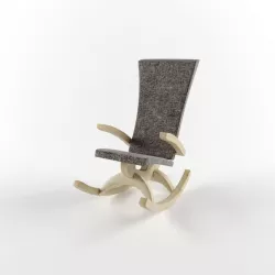 rocking chair LENA 3D model