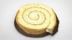 ROLL CAKE  Low-poly  3D model