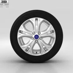 S Max Wheel 17 inch 002 3D model