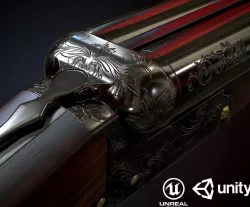 Sawed Off PBR Low-poly  3D model