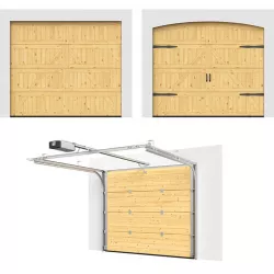 Sectional gates Hormann Motive 405 open and closed 3D model