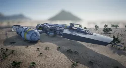 Star Wars Ship Low-poly  3D model
