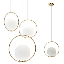Suspension Pendant light Brass PL372 3D model