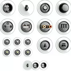 Switches and sockets THPG Bakelite Glass Covering 3D model