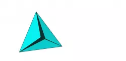 Tetrahedron pyramid Skeleton Structure