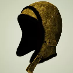 Trapper Aviator Hat  2 Low-poly  3D model