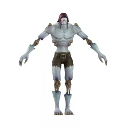 Undead Male Full Rig and HumanIK Low-poly  3D model