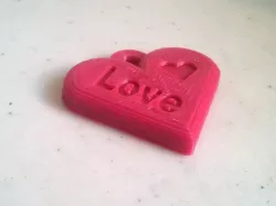 Valentines Love Heart Pendant