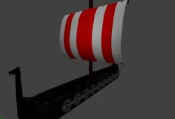 Viking Boat 3D model